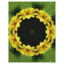 Large Yellow Wildflower Kaleidoscope Art 3 letterhead