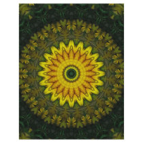 Large Yellow Wildflower Kaleidoscope Art 5 flyers