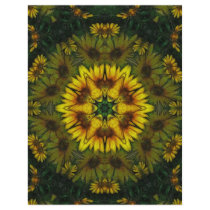 Large Yellow Wildflower Kaleidoscope Art 6 flyers