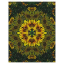 Large Yellow Wildflower Kaleidoscope Art 6 letterhead
