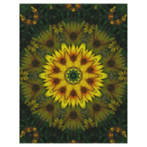 Large Yellow Wildflower Kaleidoscope Art 7 flyers