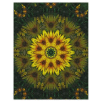 Large Yellow Wildflower Kaleidoscope Art 7 letterhead