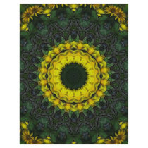 Large Yellow Wildflower Kaleidoscope Art 8 flyers