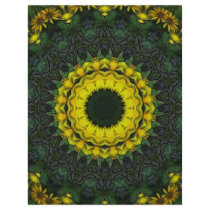 Large Yellow Wildflower Kaleidoscope Art 8 letterhead