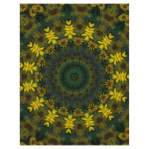 Large Yellow Wildflower Kaleidoscope Art 9 flyers