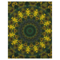 Large Yellow Wildflower Kaleidoscope Art 9 letterhead
