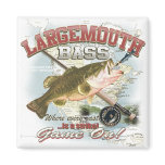 largemouth bass back magnet