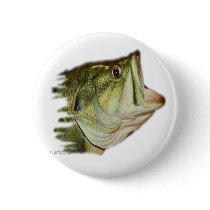 LargeMouth Bass from FishHeads Collection buttons