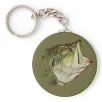 LargeMouth Bass from FishHeads Collection Key Chains