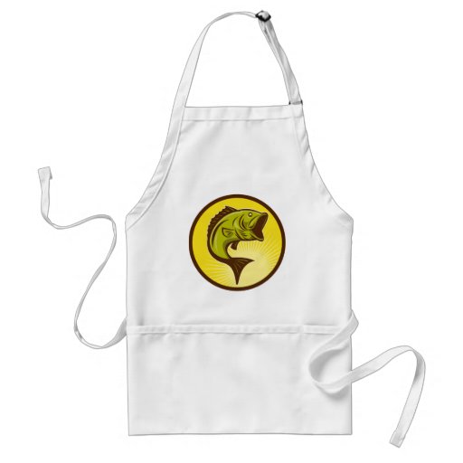 largemouth bass jumping aprons