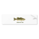 Largemouth Bass Logo (titled) bumper stickers