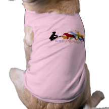 Larger Dog Muscle Tee - Color Logo Doggie Tshirt