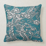 LargeSilverDragon pillows