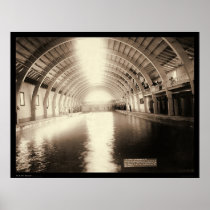 Largest Plunge Bath in Hot Springs SD 1891 Print