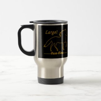 Largo Paso Fino Stainless Steel Travel Mug - Great auto accessory for your car or truck