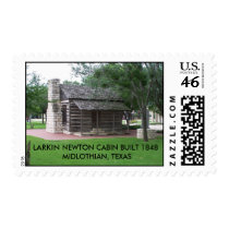 LARKIN NEWTON CABIN BUILT 1848MIDLOTH... postage