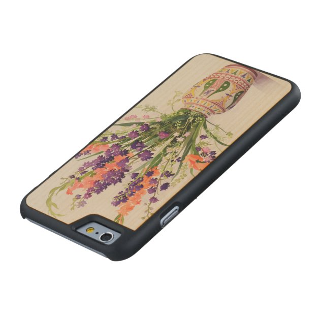 Larkspur and Gladioli in a Moroccan Vase Carved® Maple iPhone 6 Slim Case-4