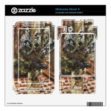 Larkspur by Lovis Corinth Motorola Droid X Decal