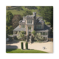 Larnach Castle, Dunedin, New Zealand - aerial Fridge Magnet