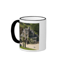 Larnach Castle, Dunedin, New Zealand - aerial Coffee Mug