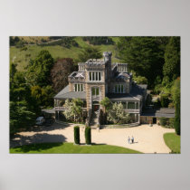 Larnach Castle, Dunedin, New Zealand - aerial