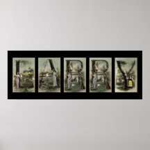 LARRY Alphabet Letter Name Art Poster