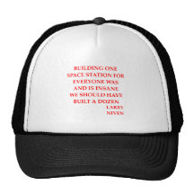 larry niven quote mesh hats