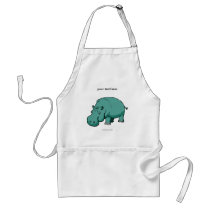 Larry the Hippo. aprons