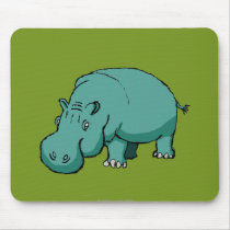 Larry the Hippo. mousepads by antiboris Larry the Hippo. mousepads