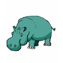 Larry the Hippo. t-shirts