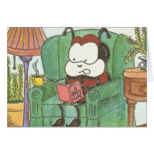 Larry the Ladybug Bug's Life Read Greeting Card