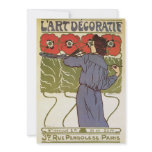 L'Art Decoratif Vintage Art Nouveau Personalized Invitation