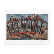 Las Animas, Colorado - Large Letter Scenes Postcard