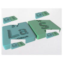 Las as La Lanthanum and S Sulfur Customized Letterhead