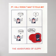 Las aventuras de Clippy, pinta. 1 Poster