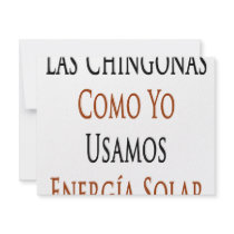 Las Chingonas Como Yo Usamos Energia Solar invitations by Supernova23 Las Chingonas Como Yo Usamos Energia Solar invitations