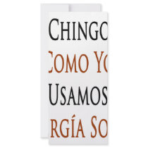 Las Chingonas Como Yo Usamos Energia Solar Personalized Rack Card