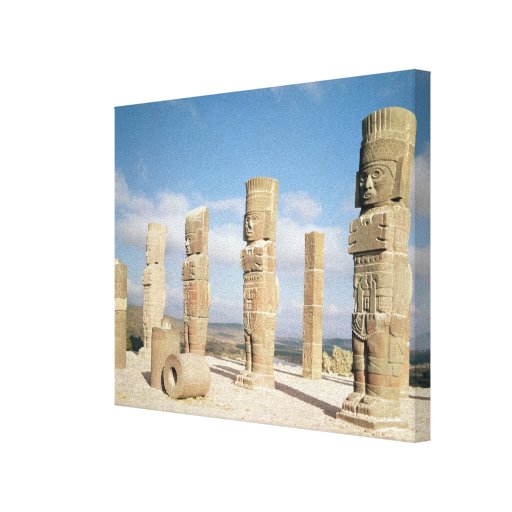Las columnas de la Atlántida encima de la pirámide Lona Estirada Galerías