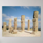 Las columnas de la Atlántida encima de la pirámide Poster