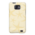 Las estrellas de mar modelan en amarillo en colore galaxy SII funda
