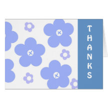 Las flores caprichosas azules le agradecen felicitacion 