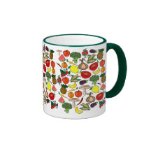 Las frutas y los Veggies asaltan - elija el estilo Tazas