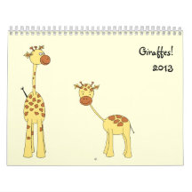 Las jirafas hacen calendarios 2013. Dibujos animad