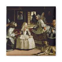 Las Meninas detail of the lower half depicting Fridge Magnet