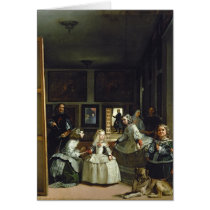 Las Meninas or The Family of Philip IV, c.1656 2 Greeting Card