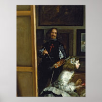 Las Meninas or The Family of Philip IV, c.1656 2 Print