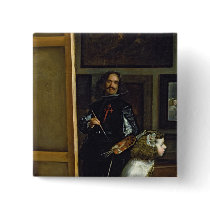 Las Meninas or The Family of Philip IV, c.1656 Pinback Button