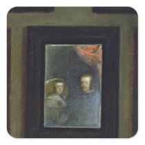 Las Meninas or The Family of Philip IV, c.1656 Square Stickers