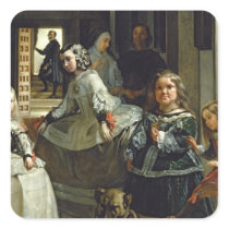 Las Meninas or The Family of Philip IV, c.1656 Square Stickers
