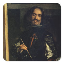 Las Meninas or The Family of Philip IV Square Sticker